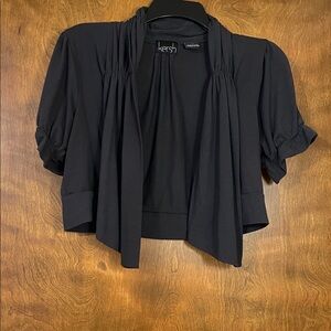 Kersh Elegant Charcoal Gathered Cardigan